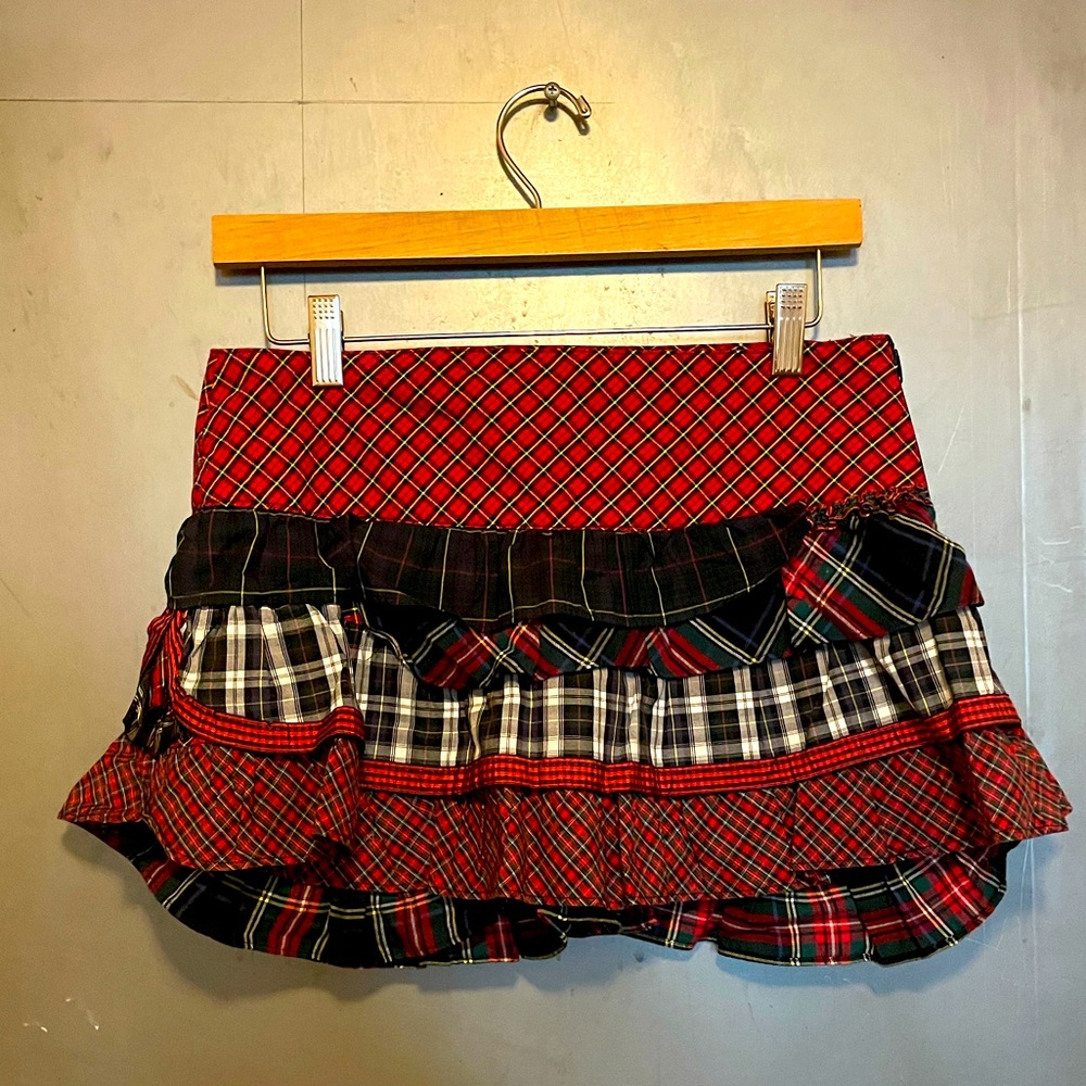 Ralph Lauren Tiered Ruffle Mini Skirt